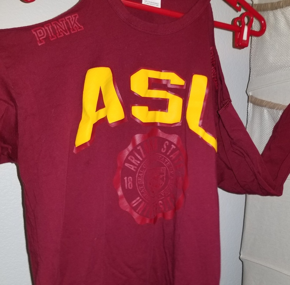 ASU could shoulder long sleeve tee sz large